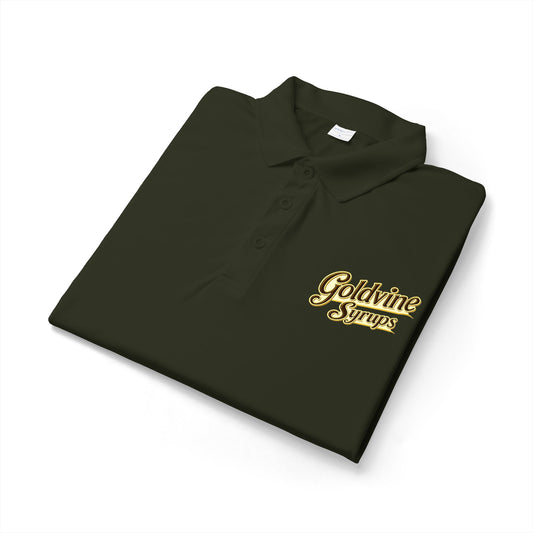 Goldtrine Syrups Polo Shirt — Embroidered Logo Performance Polo