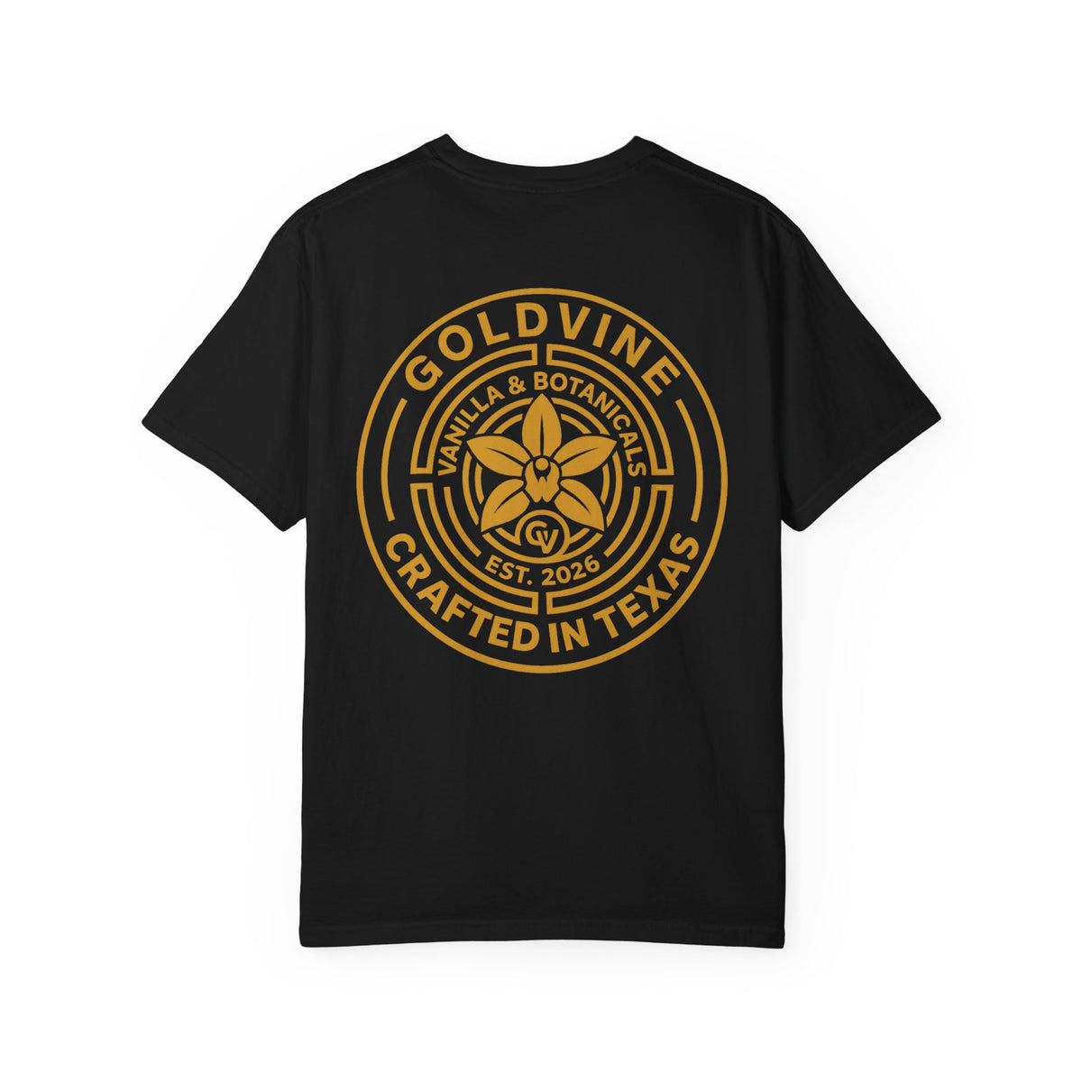 Vintage Black Labyrinth Goldvine Logo Shirt