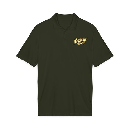 Goldtrine Syrups Polo Shirt — Embroidered Logo Performance Polo